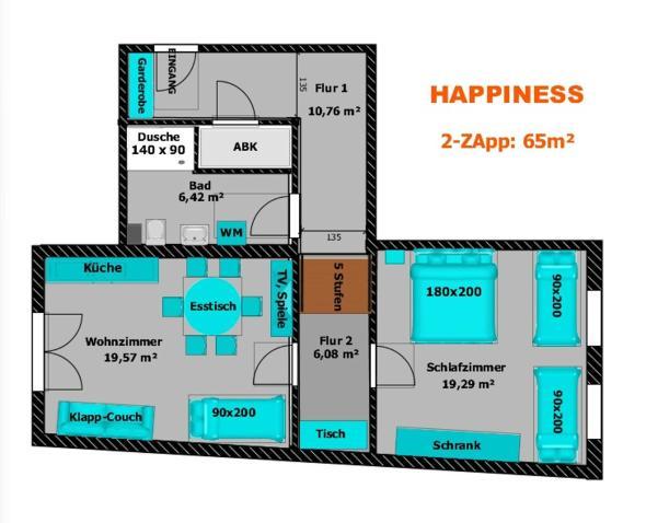Happiness 2-Zapp 1-Og Hofgeismar-Zentrum! Bagian luar foto